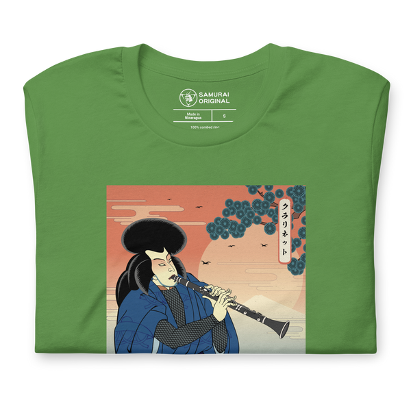 Samurai Clarinet Music Ukiyo-e Unisex T-Shirt