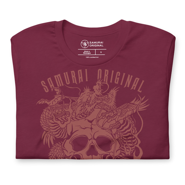 Dragon and Skull Japanese Ukiyo-e Unisex T-shirt
