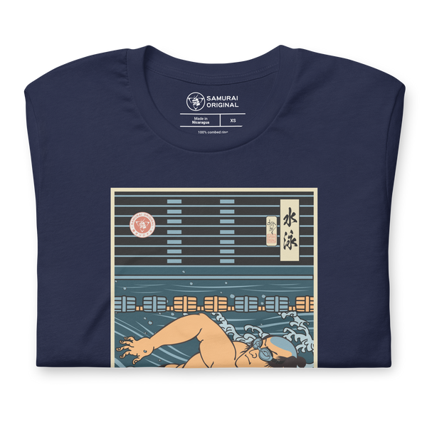 Samurai Swim Water Sport Ukiyo-e Unisex T-Shirt