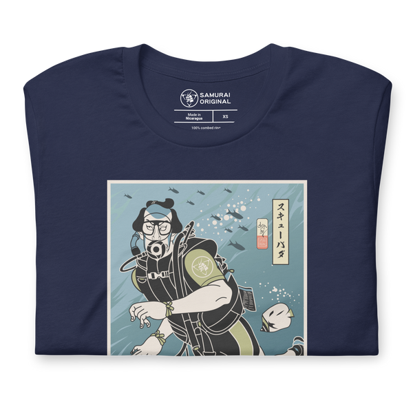 Samurai Scuba Diver Ukiyo-e Unisex T-Shirt