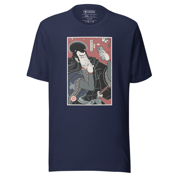 Samurai Selfie Ukiyo-e Cute Funny Unisex T-Shirt