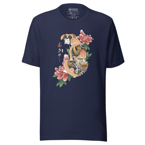 Samurai Boxer Dog Ukiyo-e Unisex T-shirt