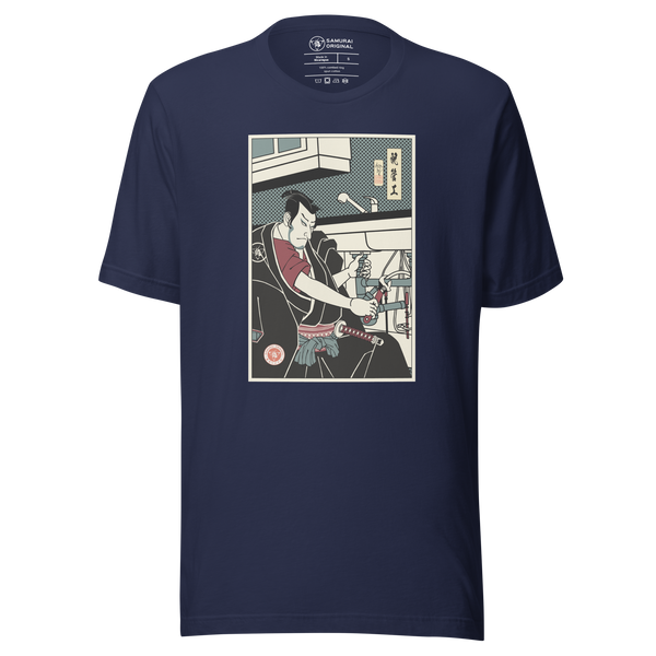 Samurai Plumber Ukiyo-e Unisex T-Shirt