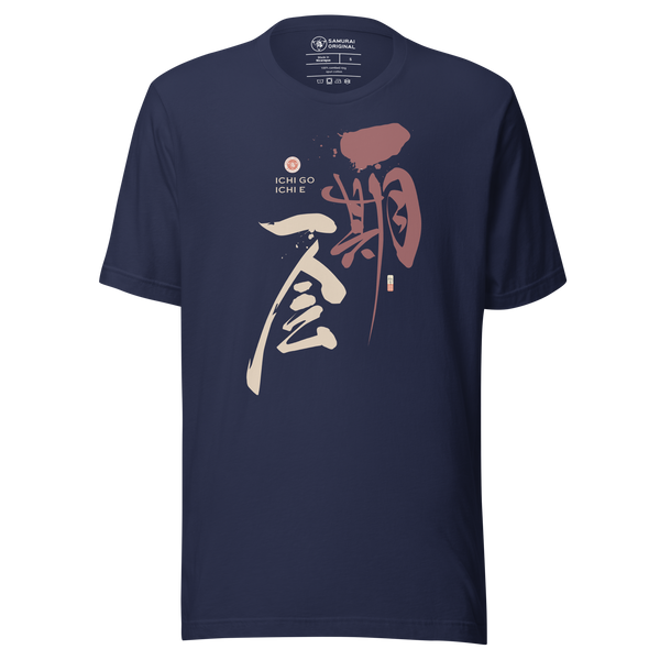 Ichi Go Ichi Japanese Kanji Calligraphy Unisex T-shirt – Samurai Original
