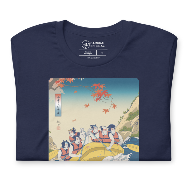 Samurai Rafting Ukiyo-e Unisex T-shirt