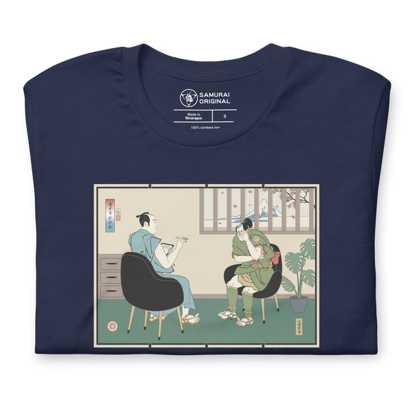 Samurai Psychologist Ukiyo-e Unisex T-shirt - Samurai Original