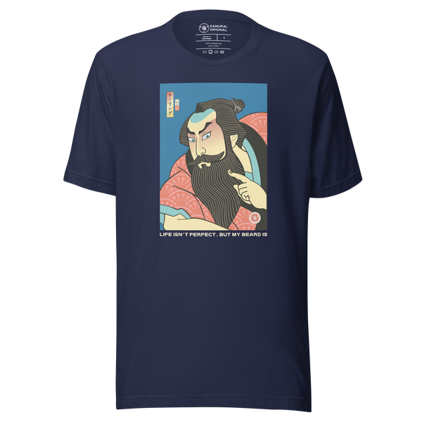 Samurai & Beard Japanese Ukiyo-e Unisex T-Shirt
