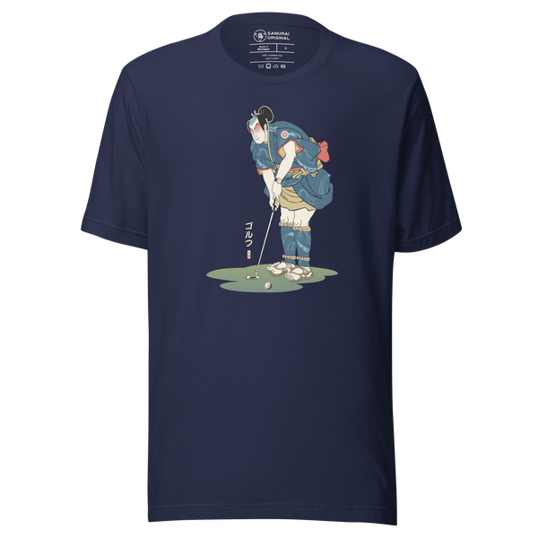 Samurai Golf Player Ukiyo-e 2 Unisex t-shirt