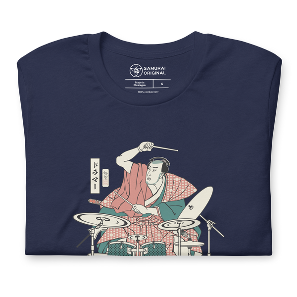 Samurai Drummer 3 Percussion Music Ukiyo-e Unisex T-Shirt