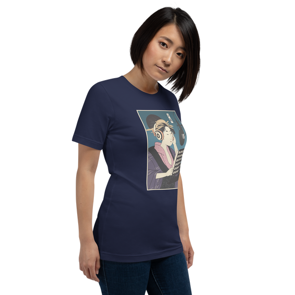 Geisha Voice Actor Japanese Ukiyo-e Unisex T-shirt - Samurai Original