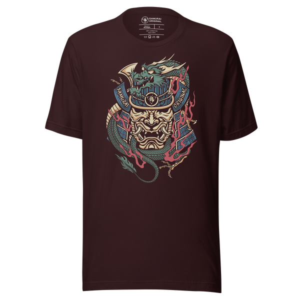Samurai Mask & Dragon Demon Unisex T-Shirt