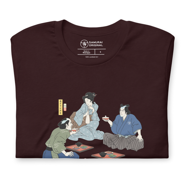 Samurai Drinking Sake Ukiyo-e Unisex T-Shirt