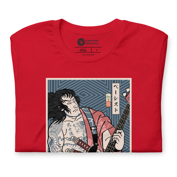 Samurai Bassist Player 5 Music Ukiyo-e Unisex T-Shirt