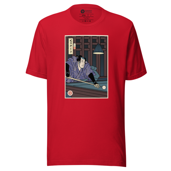 Samurai Billiards Pool Player Ukiyo-e Unisex T-Shirt - Samurai Original