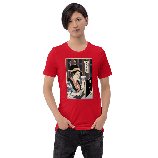 Geisha Design Japanese Ukiyo-e Unisex T-Shirt - Samurai Original