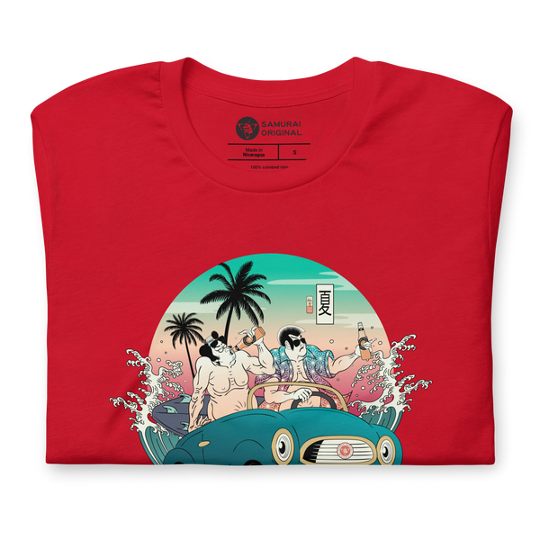 Samurai and Summer Party Ukiyo-e Unisex T-shirt