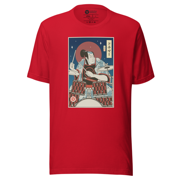 Samurai Drummer Percussion Music Ukiyo-e Unisex T-Shirt