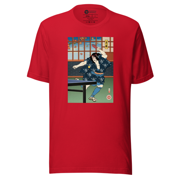 Samurai Play Table Tennis Ping Pong Ukiyo-e Unisex T-Shirt