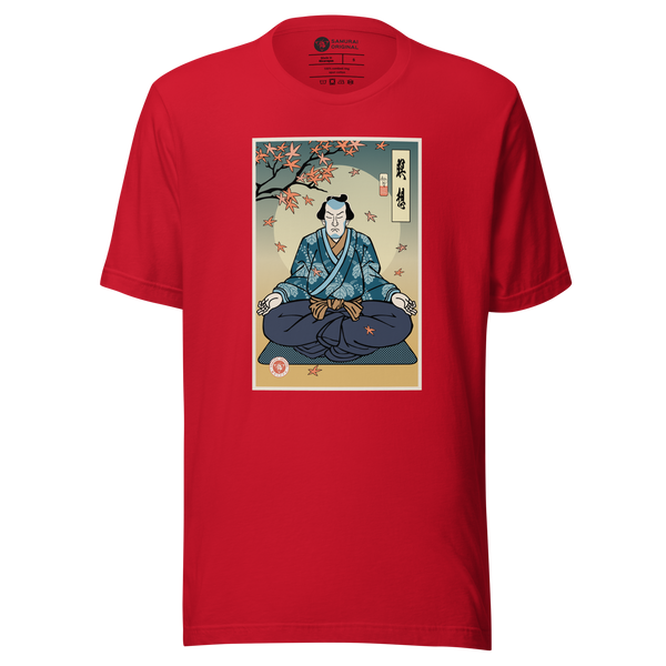 Samurai Meditation Yoga Ukiyo-e Unisex T-Shirt