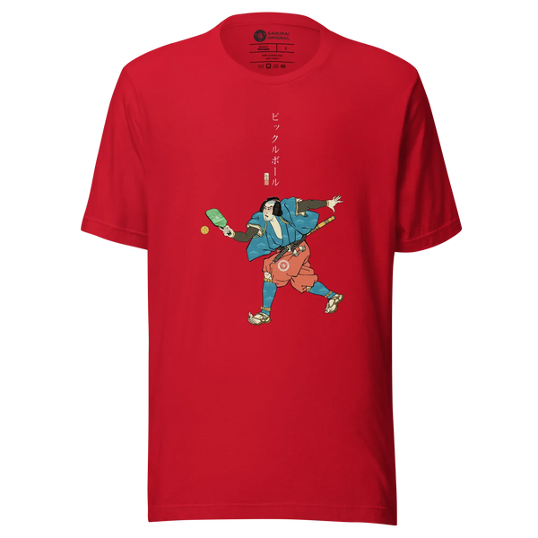 Samurai Play Pickleball Ukiyo e Unisex T Shirt Samurai Original