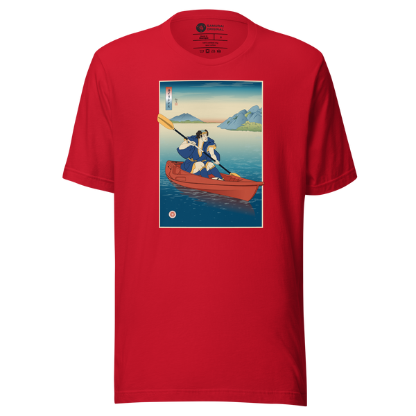 Samurai Kayaking Ukiyo-e Unisex T-shirt
