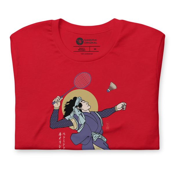 Samurai Badminton Player 2 Sport Ukiyo-e Unisex T-Shirt