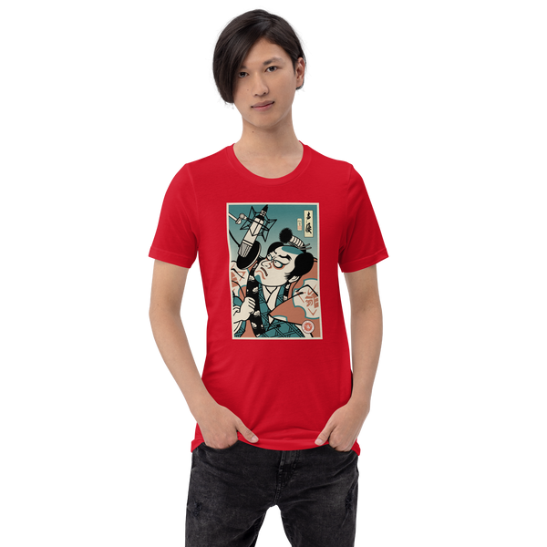 Samurai Voice Actor Japanese Ukiyo-e Unisex T-shirt 1
