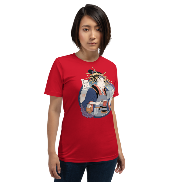 Geisha Barista Ukiyo-e Unisex t-shirt