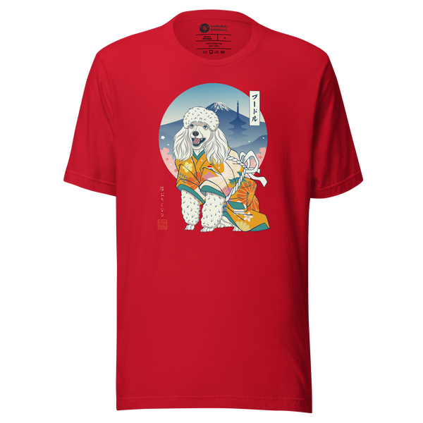 Poodle Dog Japanese Ukiyo-e Unisex T-shirt