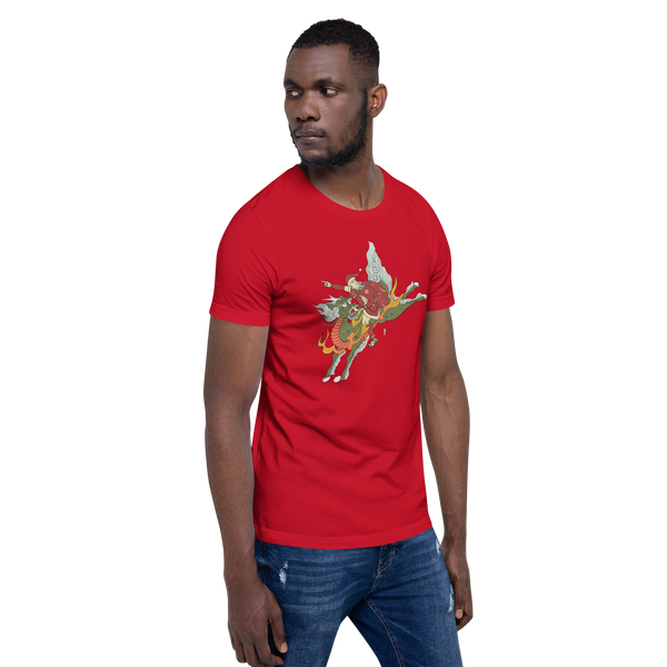 Santa Riding Kirin Unisex T-shirt