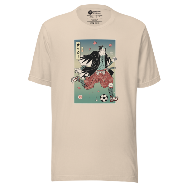 Samurai Football Player Ukiyo-e Unisex T-Shirt - Samurai Original