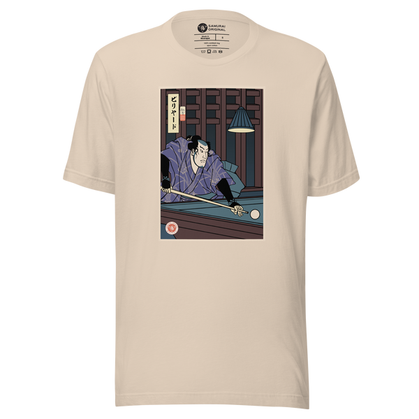 Samurai Billiards Pool Player Ukiyo-e Unisex T-Shirt - Samurai Original
