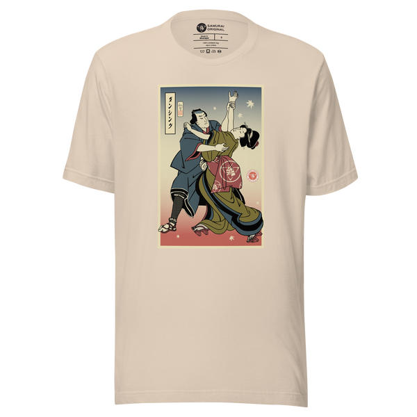 Samurai & Geisha Dancing Japanese Ukiyo-e Unisex T-Shirt
