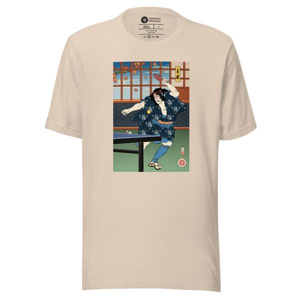 Samurai Play Table Tennis Ping Pong Ukiyo-e Unisex T-Shirt