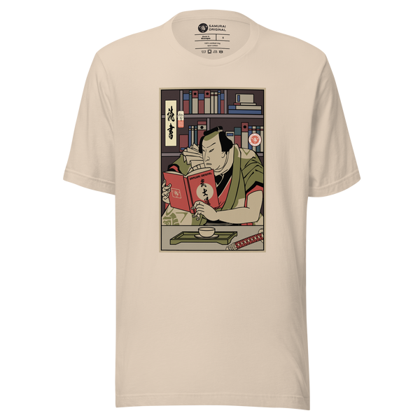 Samurai Reading Books Library Ukiyo-e Unisex T-Shirt