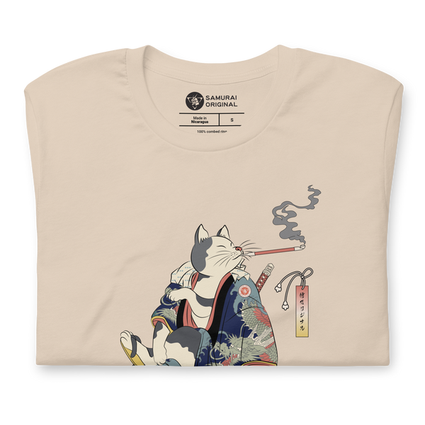 Cat and Mouse Funny Japanese Ukiyo-e Unisex T-shirt