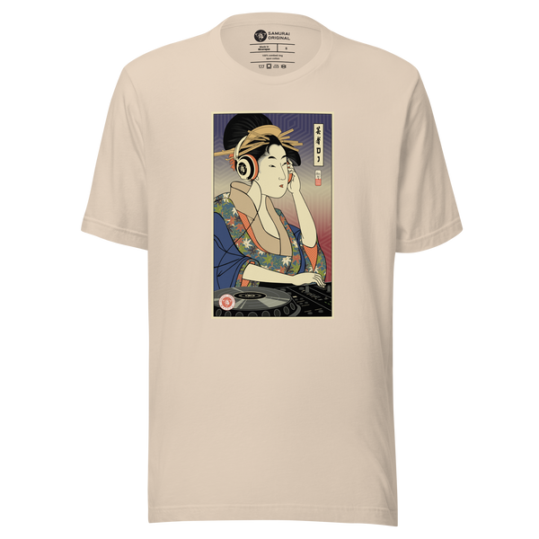 Geisha DJ Turntable Music Japanese Ukiyo-e Unisex T-Shirt