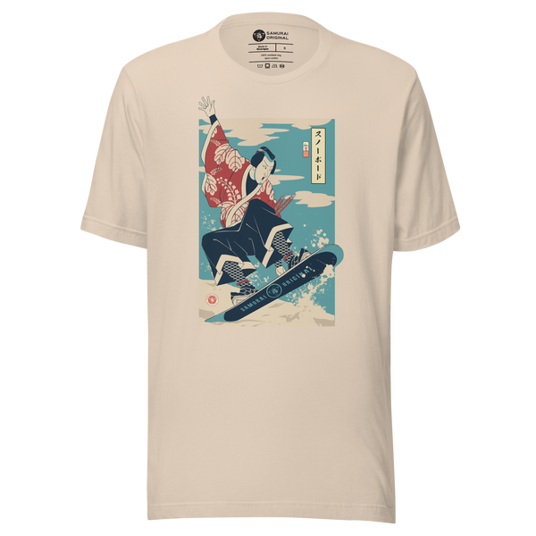 Samurai Snowboard Winter Sport Ukiyo-e Unisex T-Shirt