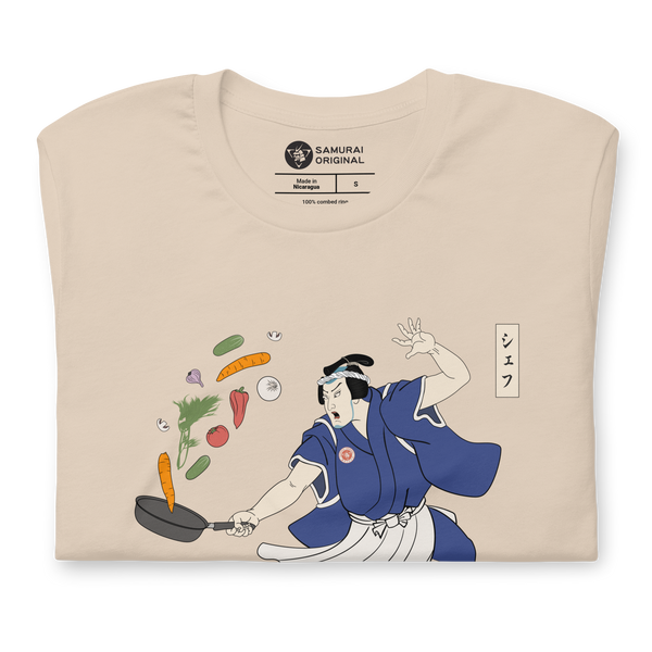 Samurai Chef Japanese Ukiyo-e  Unisex T-shirt 4