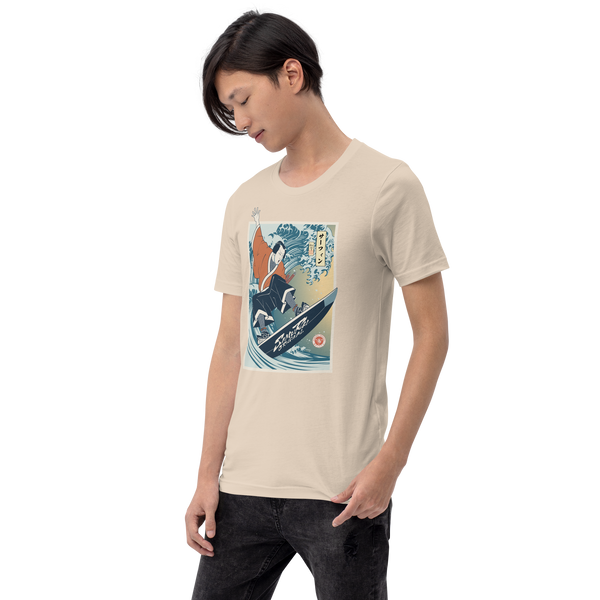 Samurai Surfing Water Sport Ukiyo-e Unisex T-Shirt