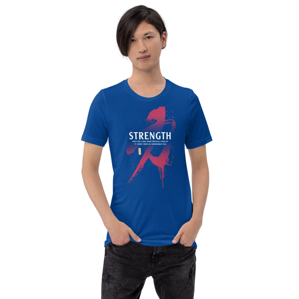 Strength Motivational Quote Japanese Kanji Calligraphy Unisex T-Shirt