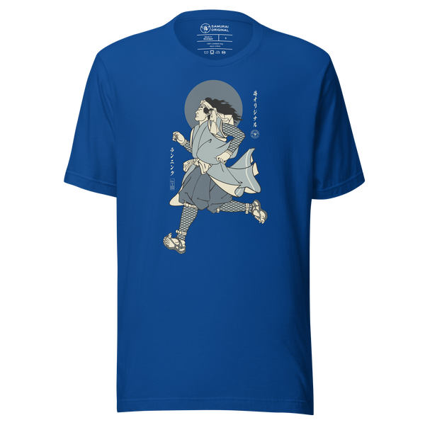 Samurai Running 2 Jogging Sport Ukiyo-e Unisex T-Shirt