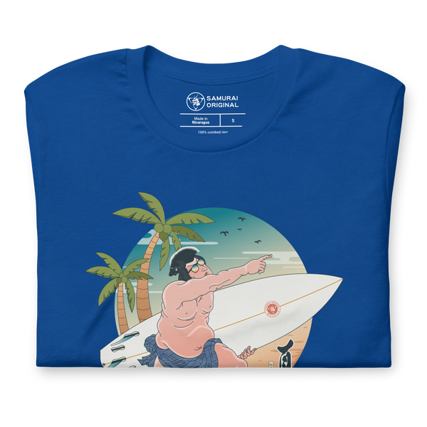 Samurai Summer Beach Ukiyo-e Unisex T-shirt