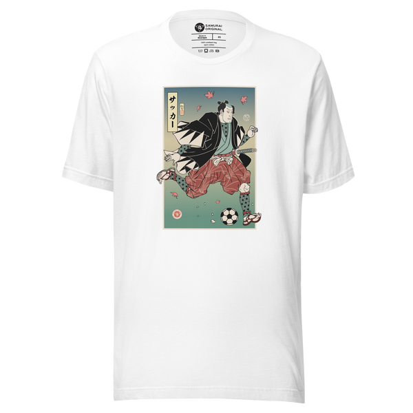 Samurai Football Player Ukiyo-e Unisex T-Shirt - Samurai Original