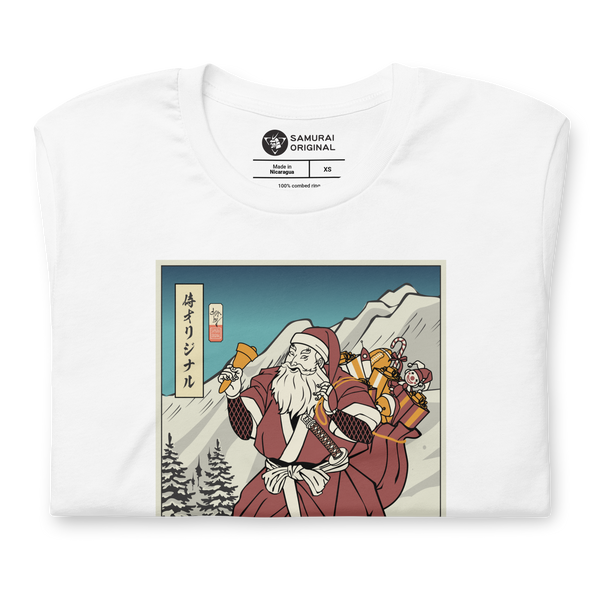 Samurai Santa Claus Merry Christmas Ukiyo-e Funny Unisex T-Shirt