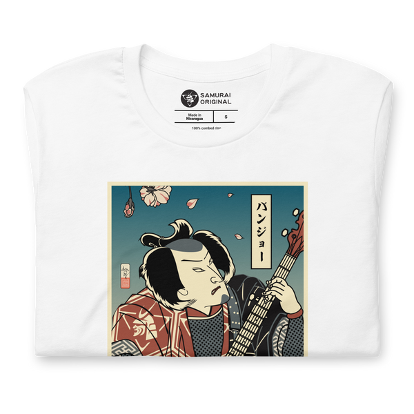 Samurai Banjo Player Music Ukiyo-e Unisex T-Shirt