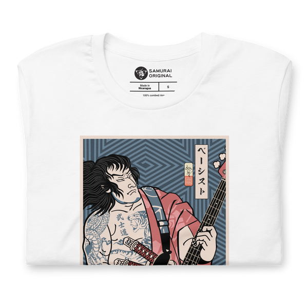 Samurai Bassist Player 5 Music Ukiyo-e Unisex T-Shirt
