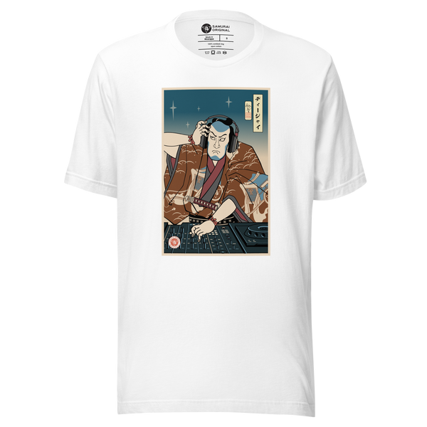 Samurai DJ 6 Turntable Music Ukiyo-e Unisex T-Shirt