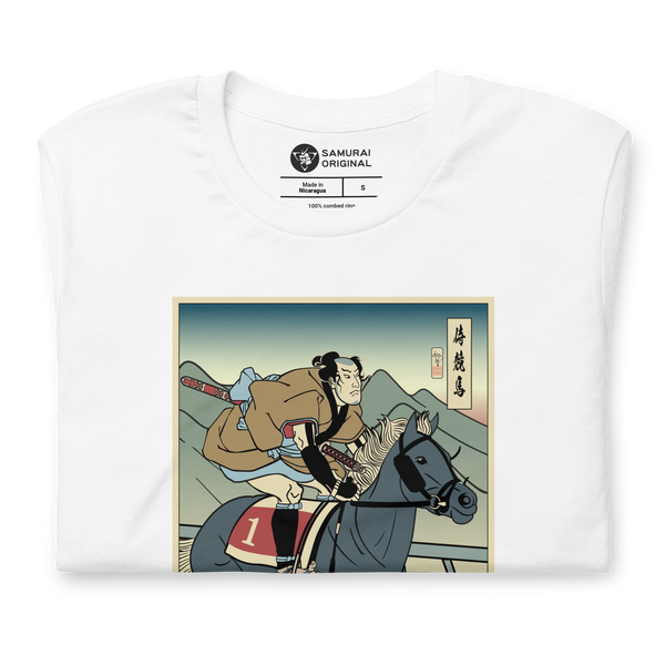 Samurai Horse Racing Ukiyo-e Unisex T-Shirt