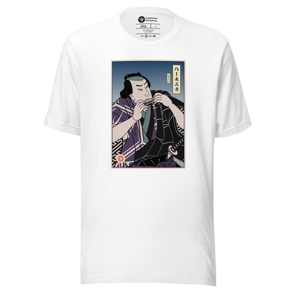Samurai Harmonica Player Music Ukiyo-e Unisex T-Shirt